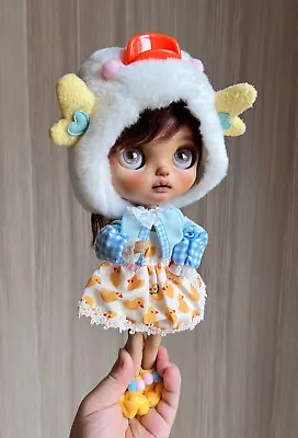 Blythe Doll Clothes -- Cute Duckling Themed Costume Full Set (OOAK) • $37.24