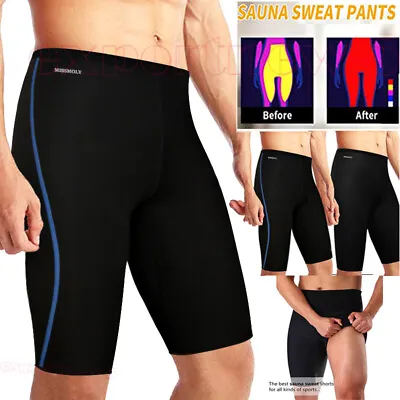 Men Fat Burning Sweat Sauna Pants Shorts Body Shaper Waist Trainer Weight Loss • $5.79