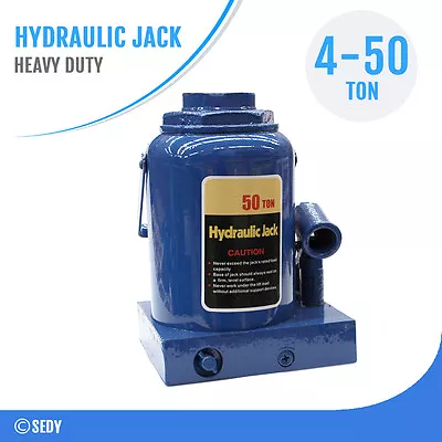 4 8 10 20 32 50 Ton Hydraulic Bottle Jack Car Lifter Manual Truck Caravan 4WD • $37.99