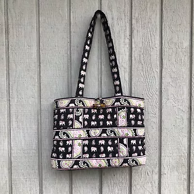 Retired Vera Bradley Pink Elephant Pattern Tote/ Shoulder Bag • $20