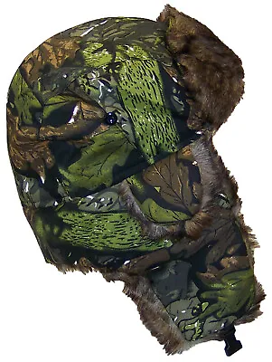 Best Winter Hats Adult Tree Camouflage Russian/Hunter W/Soft Faux Fur Winter Cap • $14.99