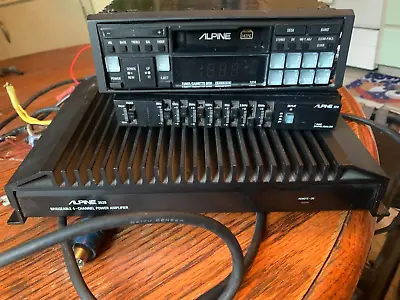 Vintage Alpine 7374 Car Stereo With 3310 Equalizer 3528 4 Channel Amplifier • $1300