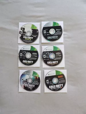 DISC ONLY Xbox 360 Call Of Duty Game Lot Of 5 - Black Ops MW3 [XL3] • $24.99