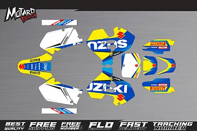 Suzuki Graphics Kit RM 250 1999 2000 Decals Sticker Motocross Dekor Decor Motard • $159.90