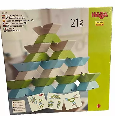 HABA Varius Building Blocks With Pattern Cards (Made In Germany) • $29.99