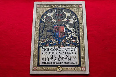 Official Queen Elizabeth II Coronation Souvenir Programme  1953 . • £2.99