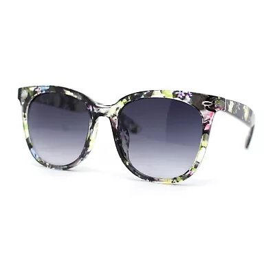 Womens Boyish Hipster Horn Rim Fashion Plastic Chic Sunglasses • $10.95
