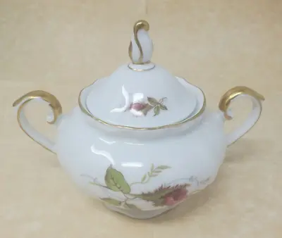 VTG W Eschenbach Bavaria Germany Briar Rose Covered Sugar Bowl • $12.99