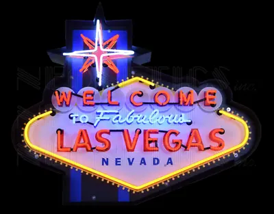 $1849.99 • Buy Las Vegas Neon Sign / Vegas Signs / Nevada Neons / Gambling / Poker / Bar Decor