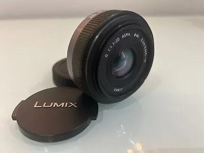 Panasonic LUMIX G 20mm F/1.7 ASPH. LENS H-H020 W/Cap From USA Excellent++ • $175