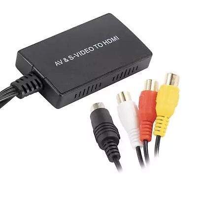 S-Video To HDMI Converter HDMI Adapter For PS2 For PS3 AV To HDMI Adapter • £13.37
