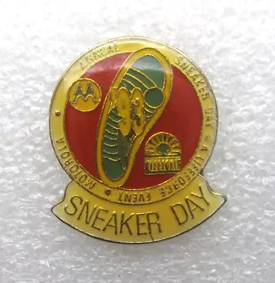 Vintage 1993 Annual Sneaker Day Motorola Lapel Pin (C198) • $7.49