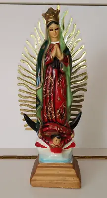 Our Lady Of Guadalupe 9  Statue Detailed Resin • $19