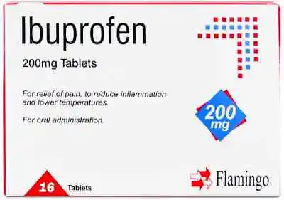 Flamingo Ibuprofeen Tablets 200mg 16's Back Pain Relief Max 2 Pack Per Order • £1.19
