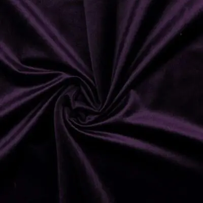 Plush Velvet Velour Fabric Material Bright Purple • £1.99