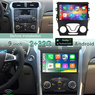 Carplay Android 13.0 GPS Navi Radio Car Stereo For Ford Fusion Mondeo 2013-2016 • $146.50