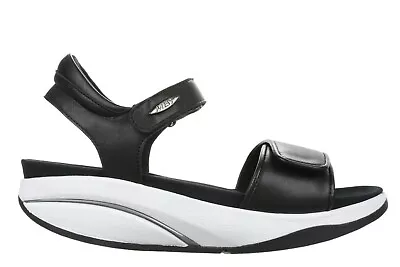 MBT MALIA Strappy Black Leather Sandals- US Women's 6-6.5 (EU 37) • $131.97