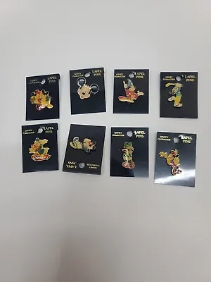 $27.96 • Buy Disney Character Lapel Pins Monogram Products Vintage Mickey Minnie Goofy Lot 8