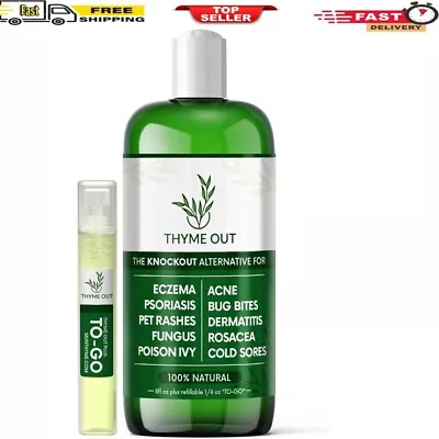 Thyme Out Plus Eczema Treatment Psoriasis Treatment Treats Acne Dermatitis Skin • $26.69