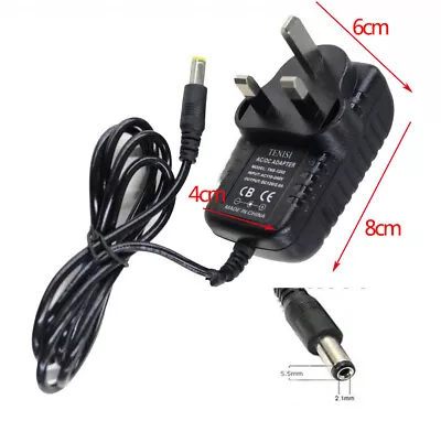 2A AC/DC12V UK Plug Power Supply Adapter Transformer For LED Strip  Charger  • £6.87