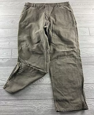 Carhartt Men's B11 TMB Washed Duck Utility Work Pants Size 40X32 • $26.99