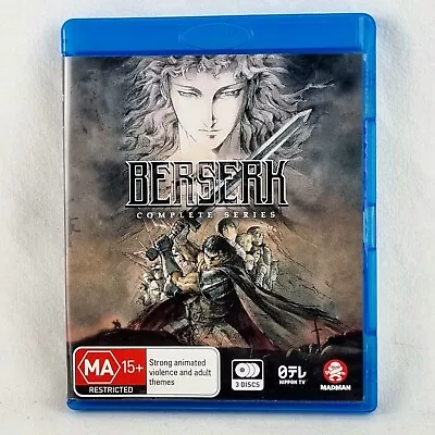 BERSERK Complete Series Collection Blu-ray 3 Discs 25 Eps Region B Anime Japan • $31.80