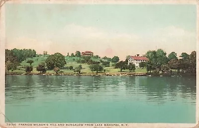 Francis Wilson's Hill & Bungalow Lake Mahopac New York NY 1912 Postcard • $34.95