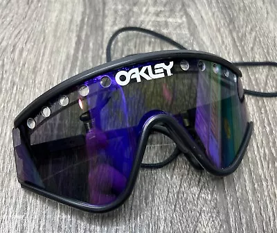 VTG Oakley 1988 Factory Pilot Sunglasses Purple Iridium High-Performance Rare! • $199