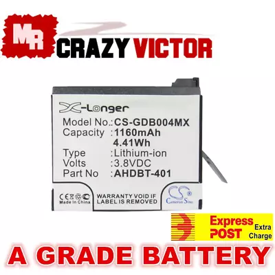 New Battery For GoPro Hero 4 4+ Action Camera 335-06532-000 AHDBT-401 • $14.95