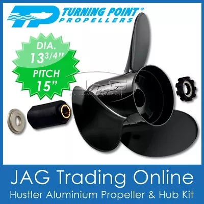 13-3/4  X 15  HONDA 60hp-130hp PROPELLER Turning Point 3 Blade Aluminium Prop • $349.95