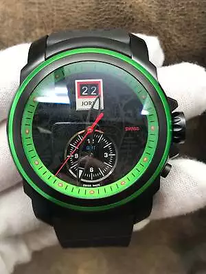 Michel Jordi Mega Icon Spicy Green 300.11.003.01 Black & Green Dial Quartz Men's • $1045