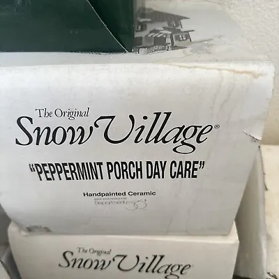 The Original Snow Village Peppermint Porch Day Care Department 56 - With Box! • $23.10