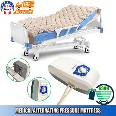 Hospital Alternating Air Pressure Mattress With Electric Pump Cushion Bedsore • $68.99