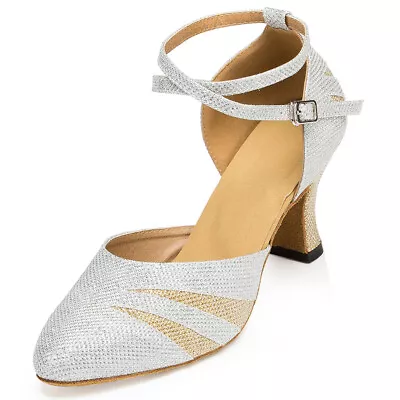 Ballroom Latin Dance Shoes Women Party Tango Modern Samba Rumba Salsa Heels Shoe • $21.99