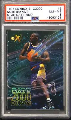 1996 Skybox E-X2000 Star Date 2000 #3 Kobe Bryant Rookie PSA 8 • $499.99