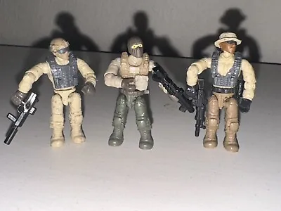 Mega Bloks Construx Lot Of 3 Call Of Duty Desert Soldiers Figures With Weapons • $15.99