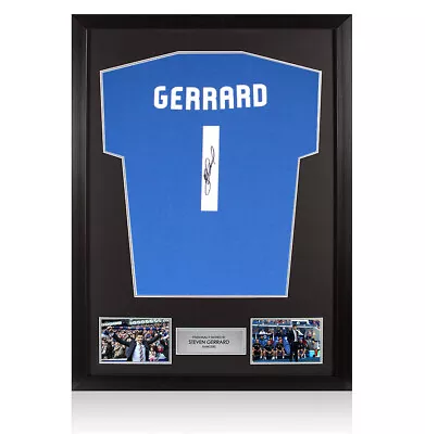 £179.99 • Buy Framed Steven Gerrard Signed T-Shirt, Gerrard 1 Autograph