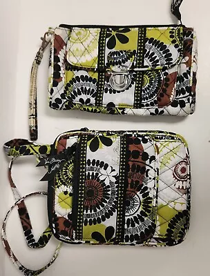 2 Vera Bradley- 1 Hipster Crossbody & 1 Sm. Tote Bag Purse In Cocoa Moss Pattern • $17.50