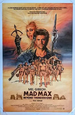 Mad Max Beyond Thunderdome Original '85 Movie Poster Rolled 27''x41'' Advance • $79