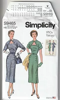 Simplicity Sewing Pattern 9465 Miss Vintage 1950's Dress With Pleated Skirt 6-14 • $11.90