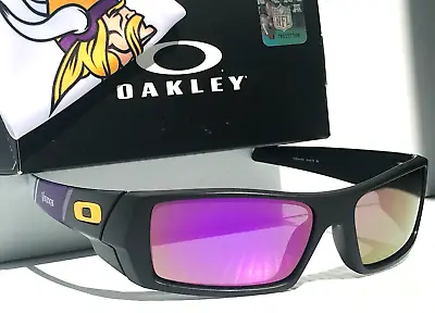 NFL Oakley Gascan MINNESOTA VIKINGS Black POLARIZED Galaxy Purple Sunglass 9014 • $148.87
