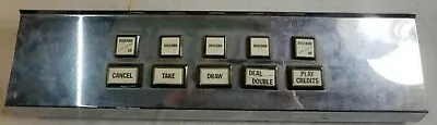 1982 Electro Sport SUPER POKER Draw Poker Metal Control Panel W Buttons WORKING • $39.96
