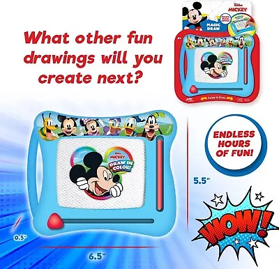 Disney Mickey Magic Draw-Magnetic Drawing Pad Drawing Kids Board • $11.50