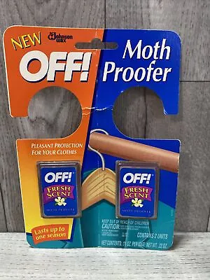 SC Johnson Off! Moth Proofer Fresh Scent Discontinued 2 Units Per Pack • $19