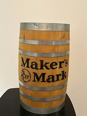 Makers Mark Bourbon Mini Barrel Man Cave Decor Tip Jar Decoration Whiskey Barrel • $199.99