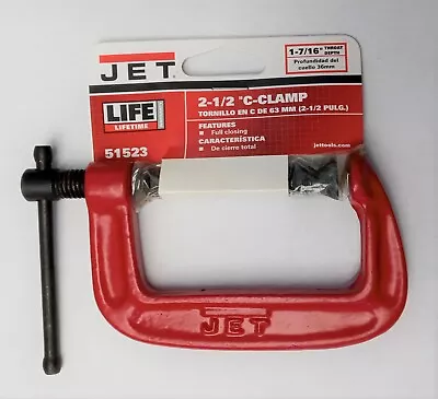 Jet 51523 2-1/2  C-Clamp 1-7/16  Throat Depth • $2.50