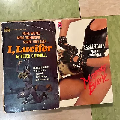 Vintage 1960s/1980s “Modesty Blaise” Paperback Lot Of 2 By Peter O’Donnell • $10