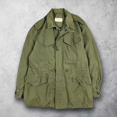 VTG 1st Pattern M65 Field Jacket Vietnam OG-107 Coat Size Small Regular Military • $149.99