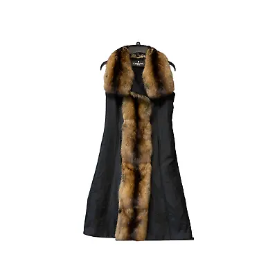 J Mendel Faux Fur Long Vest (Sleeveless Coat) - Excellent Condition • $899.99