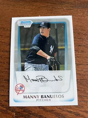 2011 Bowman Chrome Manny Banuelos #BCP44 1st Chrome Prospect Base • $1.49